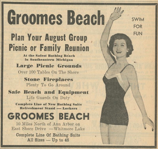 Groomes Bathing Beach - Old Photo (newer photo)